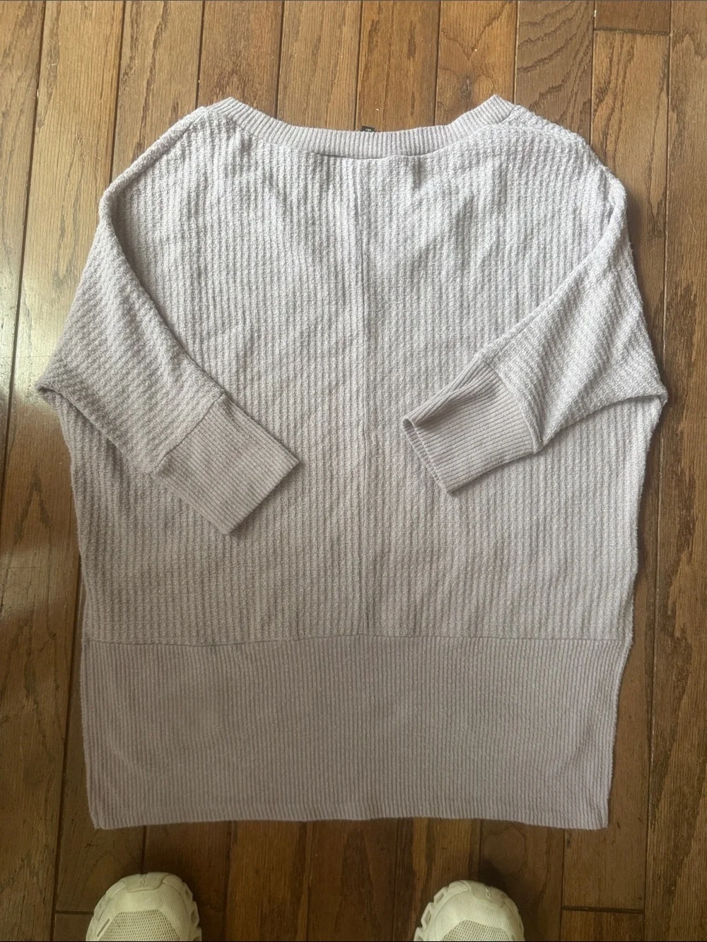 Light Gray V-Neck Women's Sweater